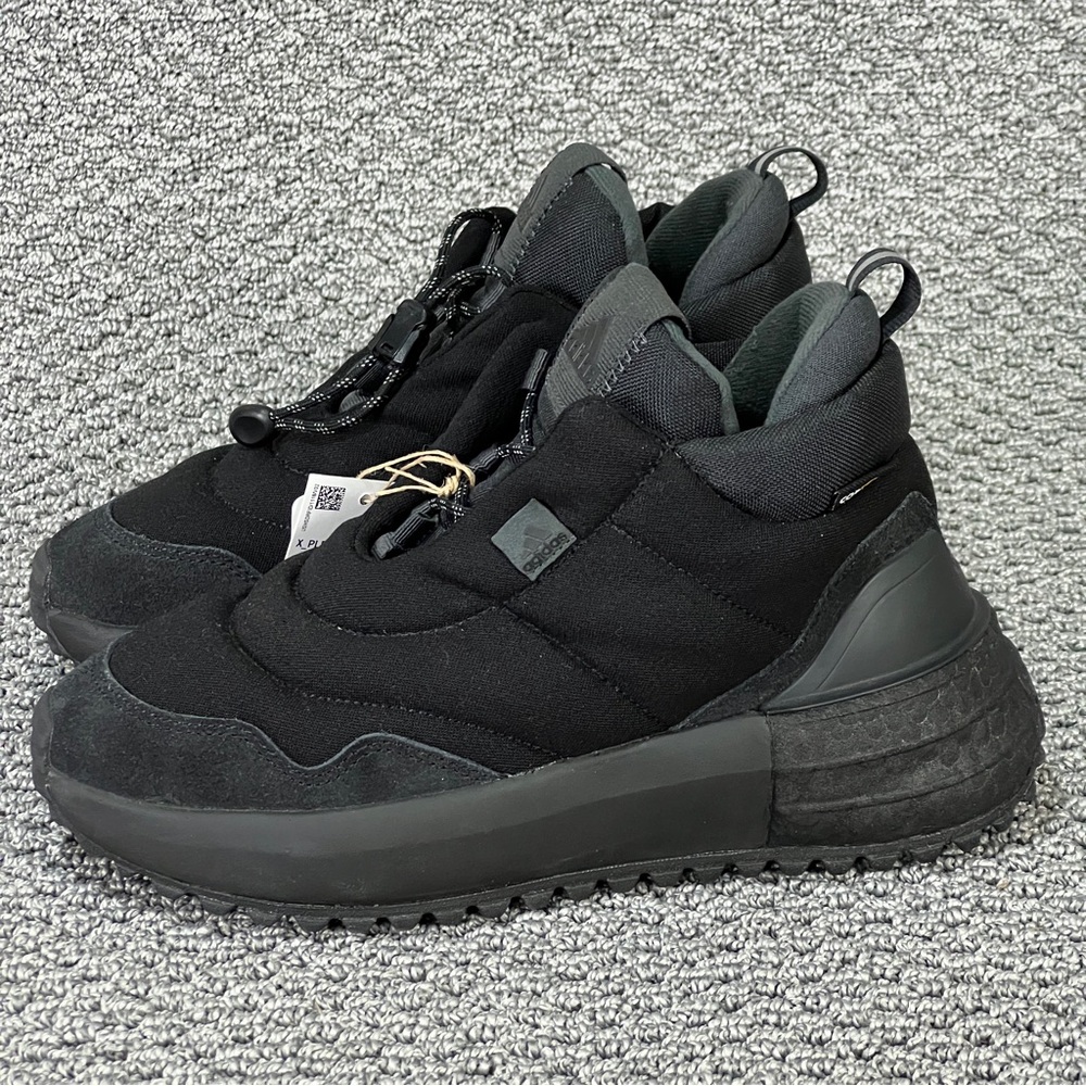 Adidas X_PLRBOOST Puffer Shoes Black Women's Running Shoes Athletic